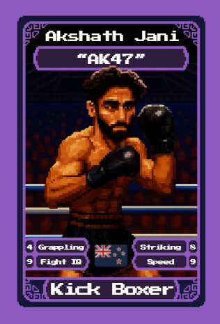 Akshath &ldquo;AK47&rdquo; Jani — kick boxer