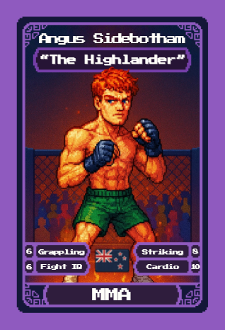 Angus &ldquo;The Highlander&rdquo; Sidebotham — MMA